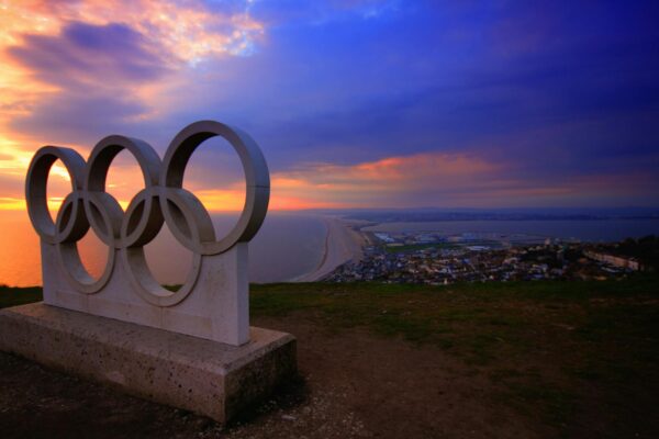 gray olympics concrete block